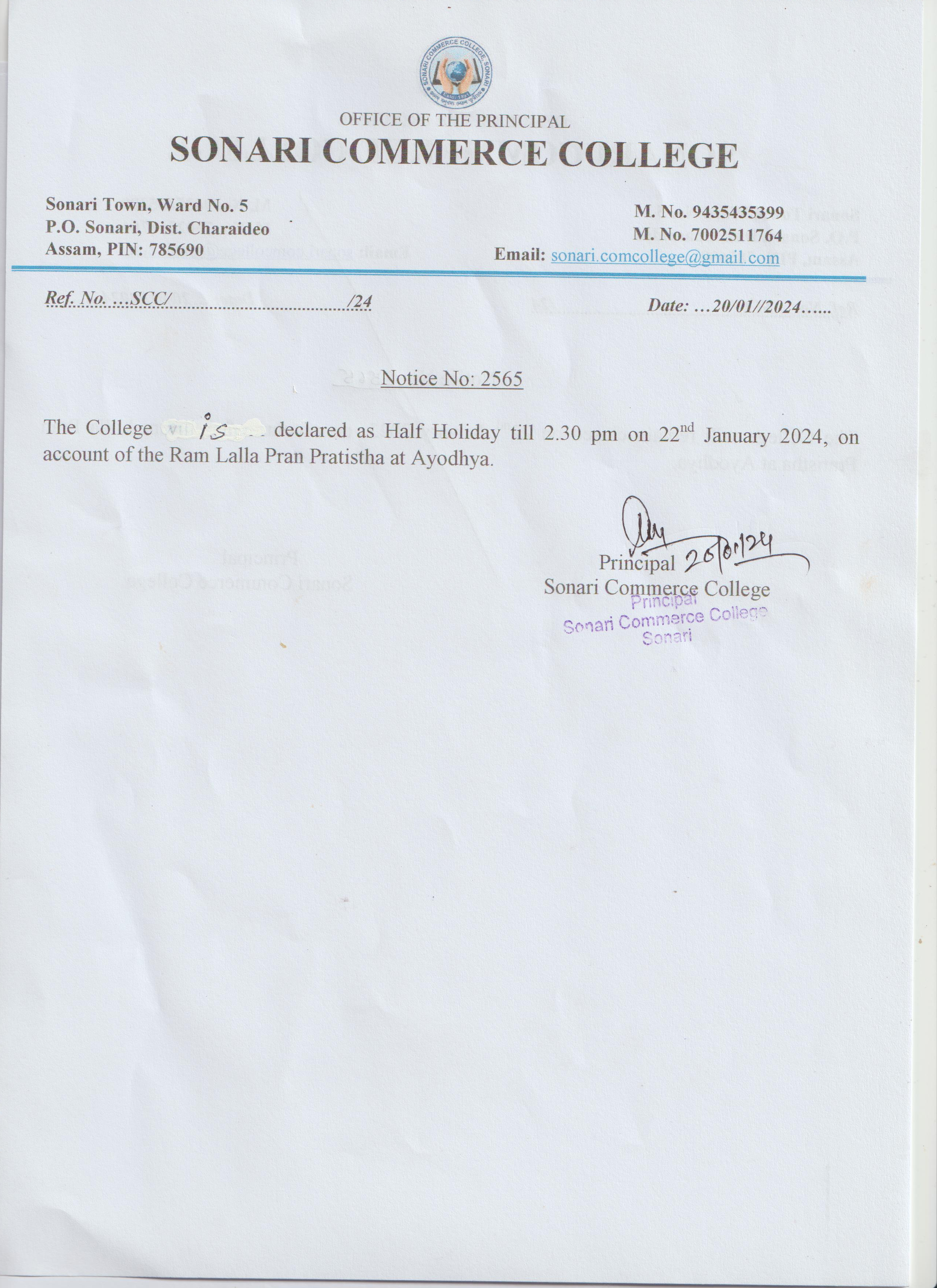 notice