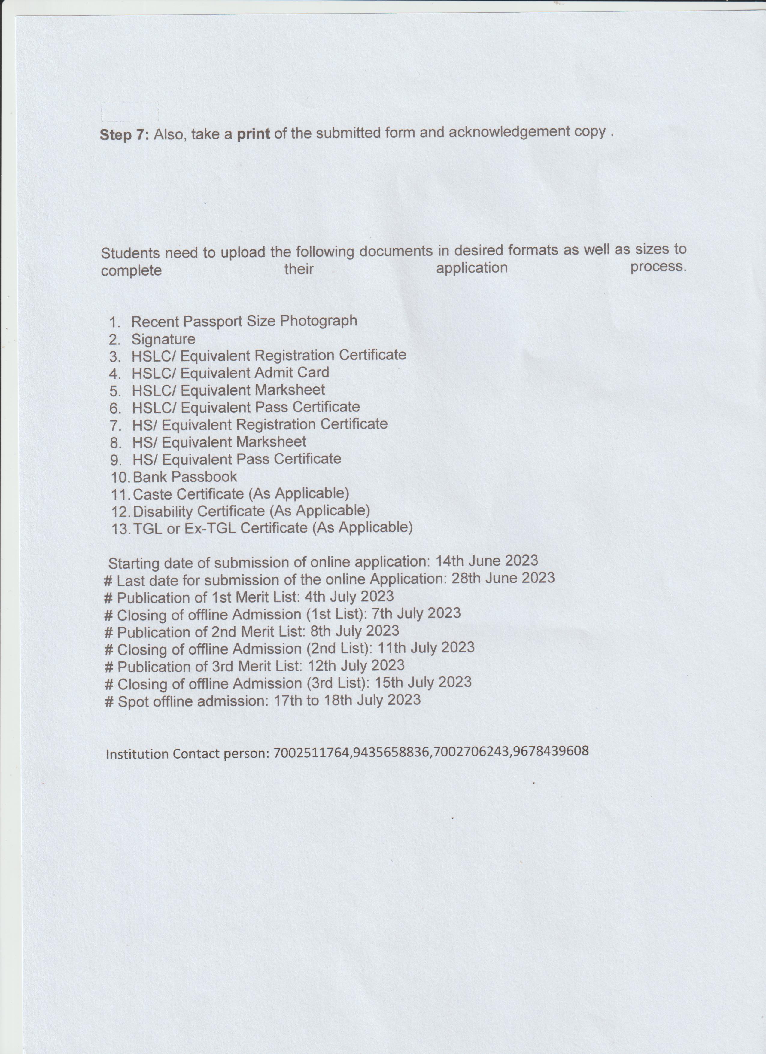 notice on samarth 1
